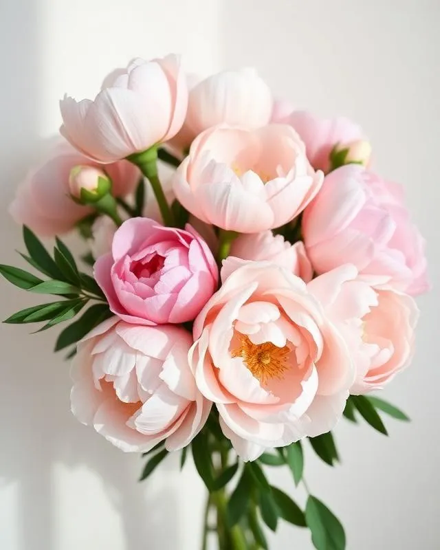 Peony Dreams bouquet of delicate blush peonies from a Hong Kong florist